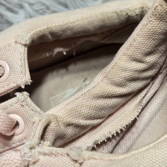 Vans Old Skool Womens 9.5 Mens 8 Pink Blush Canvas Monochrome Skateboard Shoe - Picture 7 of 14